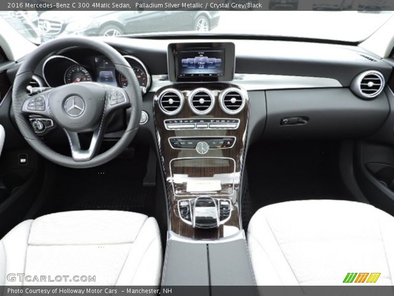 Palladium Silver Metallic / Crystal Grey/Black 2016 Mercedes-Benz C 300 4Matic Sedan