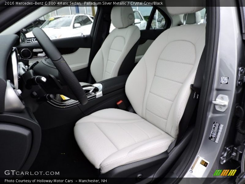Palladium Silver Metallic / Crystal Grey/Black 2016 Mercedes-Benz C 300 4Matic Sedan