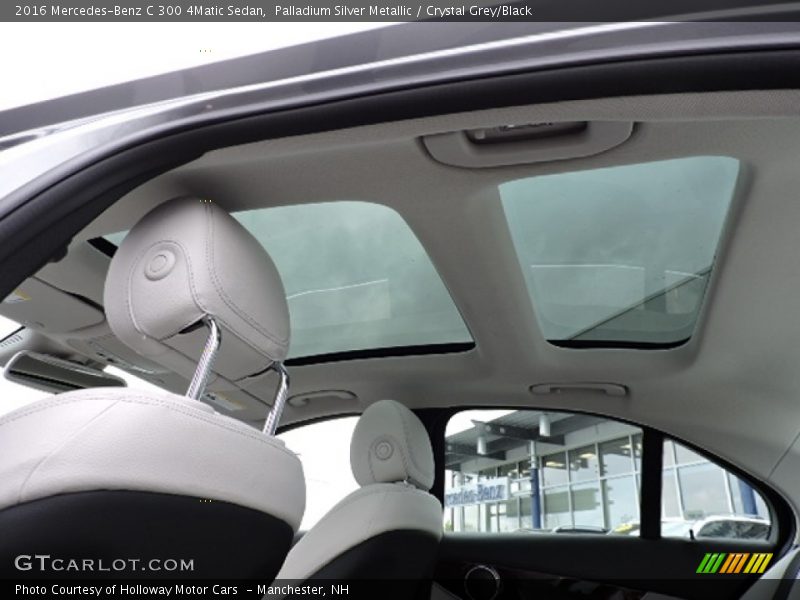 Palladium Silver Metallic / Crystal Grey/Black 2016 Mercedes-Benz C 300 4Matic Sedan