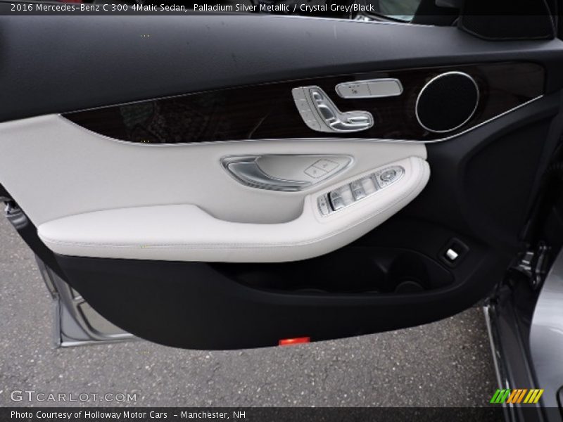 Palladium Silver Metallic / Crystal Grey/Black 2016 Mercedes-Benz C 300 4Matic Sedan