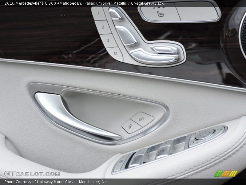 Palladium Silver Metallic / Crystal Grey/Black 2016 Mercedes-Benz C 300 4Matic Sedan