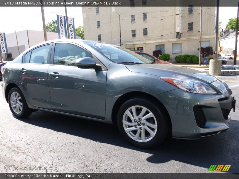 Dolphin Gray Mica / Black 2013 Mazda MAZDA3 i Touring 4 Door