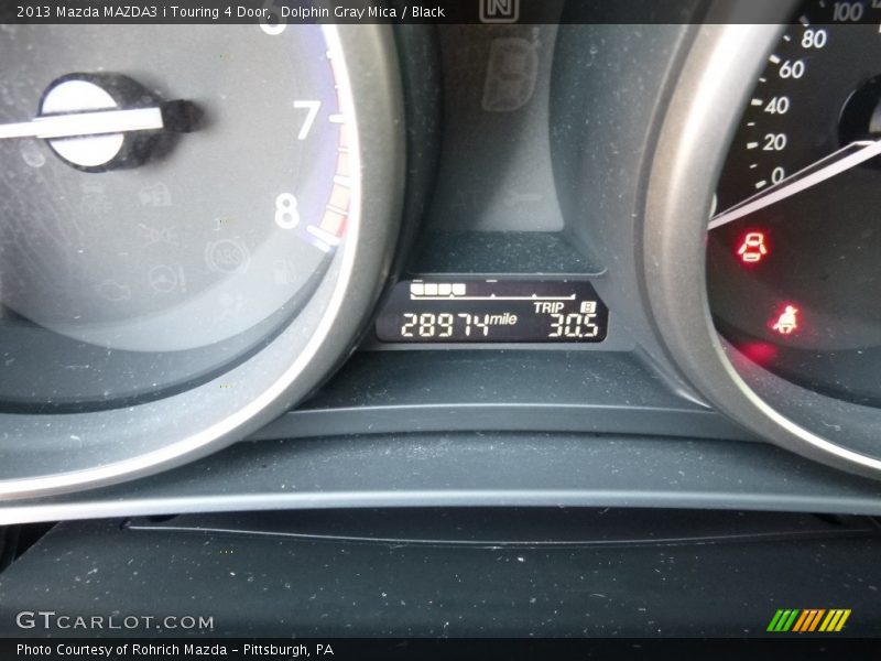 Dolphin Gray Mica / Black 2013 Mazda MAZDA3 i Touring 4 Door