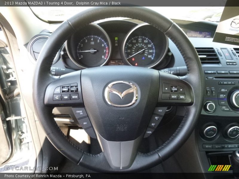 Dolphin Gray Mica / Black 2013 Mazda MAZDA3 i Touring 4 Door