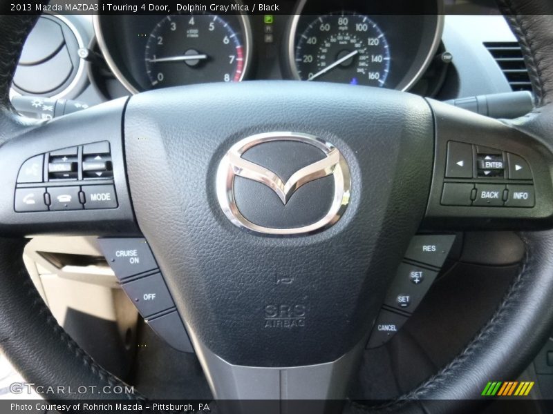 Dolphin Gray Mica / Black 2013 Mazda MAZDA3 i Touring 4 Door