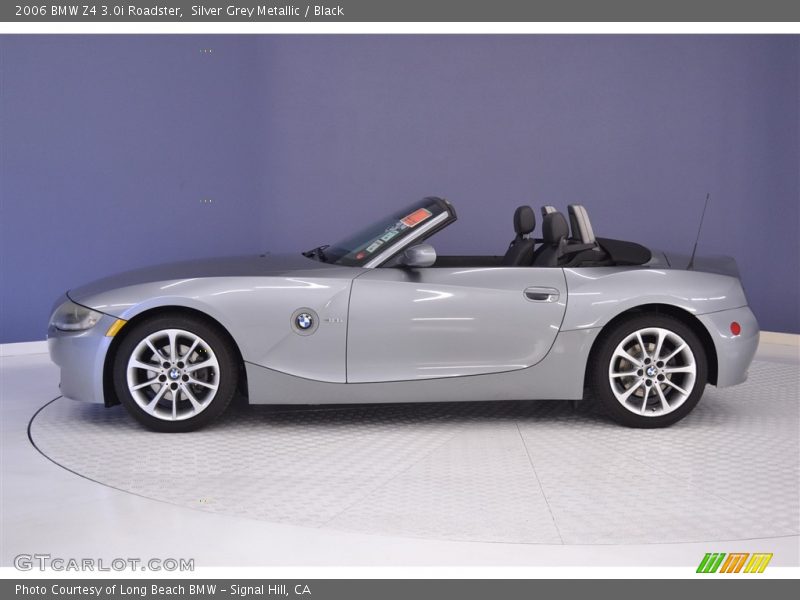 Silver Grey Metallic / Black 2006 BMW Z4 3.0i Roadster