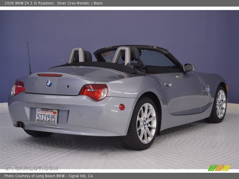 Silver Grey Metallic / Black 2006 BMW Z4 3.0i Roadster