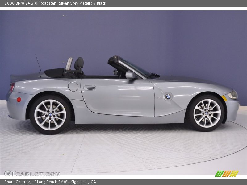 Silver Grey Metallic / Black 2006 BMW Z4 3.0i Roadster