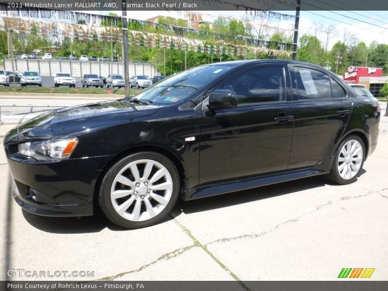 Tarmac Black Pearl / Black 2011 Mitsubishi Lancer RALLIART AWD