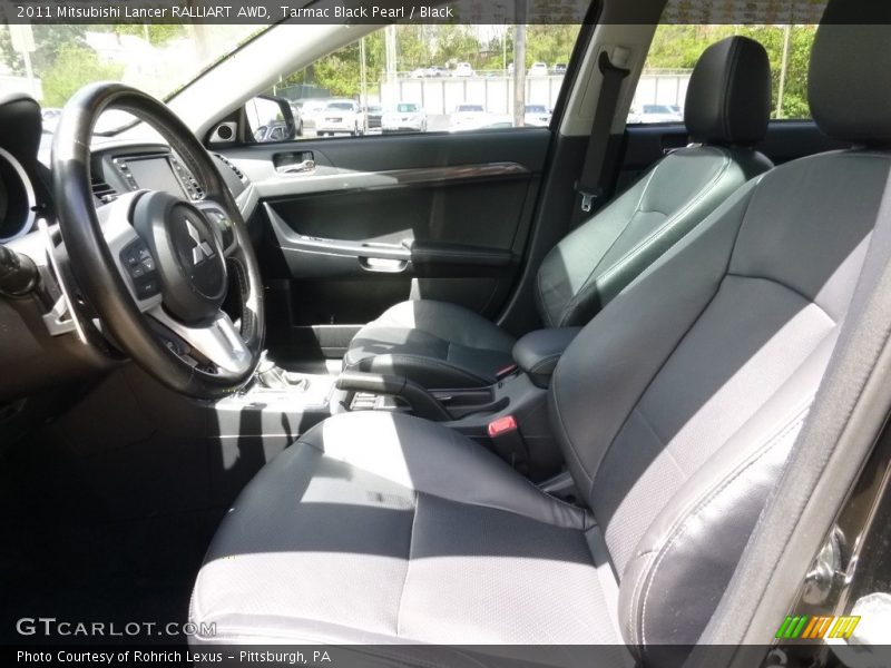 Tarmac Black Pearl / Black 2011 Mitsubishi Lancer RALLIART AWD