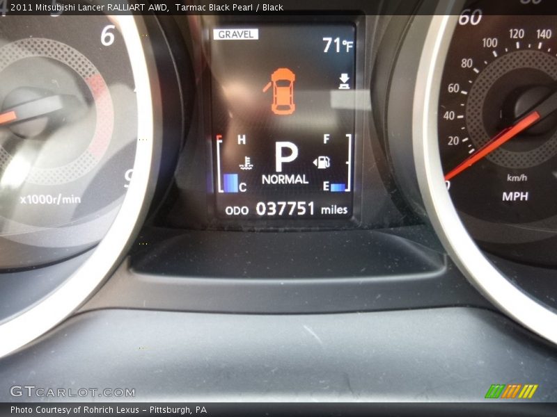 Tarmac Black Pearl / Black 2011 Mitsubishi Lancer RALLIART AWD