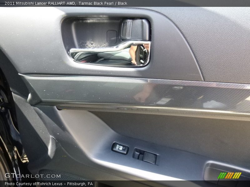 Tarmac Black Pearl / Black 2011 Mitsubishi Lancer RALLIART AWD