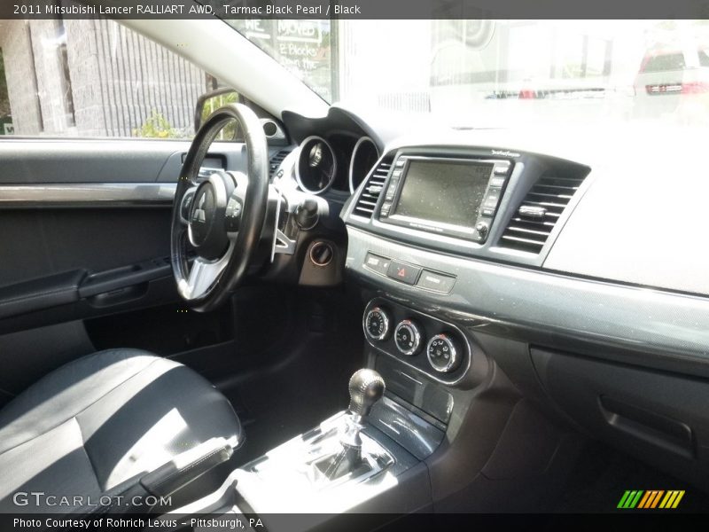 Tarmac Black Pearl / Black 2011 Mitsubishi Lancer RALLIART AWD