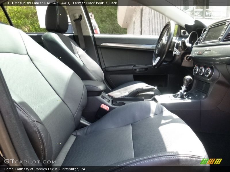 Tarmac Black Pearl / Black 2011 Mitsubishi Lancer RALLIART AWD