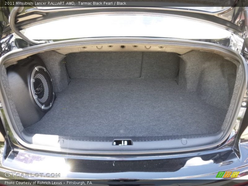 Tarmac Black Pearl / Black 2011 Mitsubishi Lancer RALLIART AWD