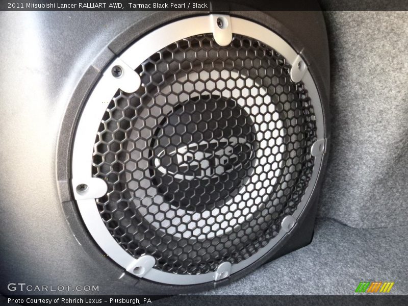 Tarmac Black Pearl / Black 2011 Mitsubishi Lancer RALLIART AWD