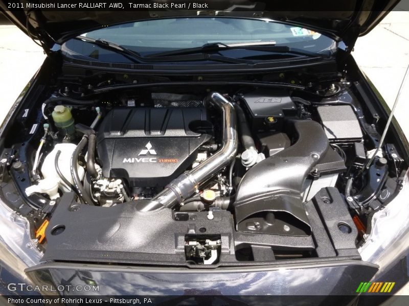 Tarmac Black Pearl / Black 2011 Mitsubishi Lancer RALLIART AWD