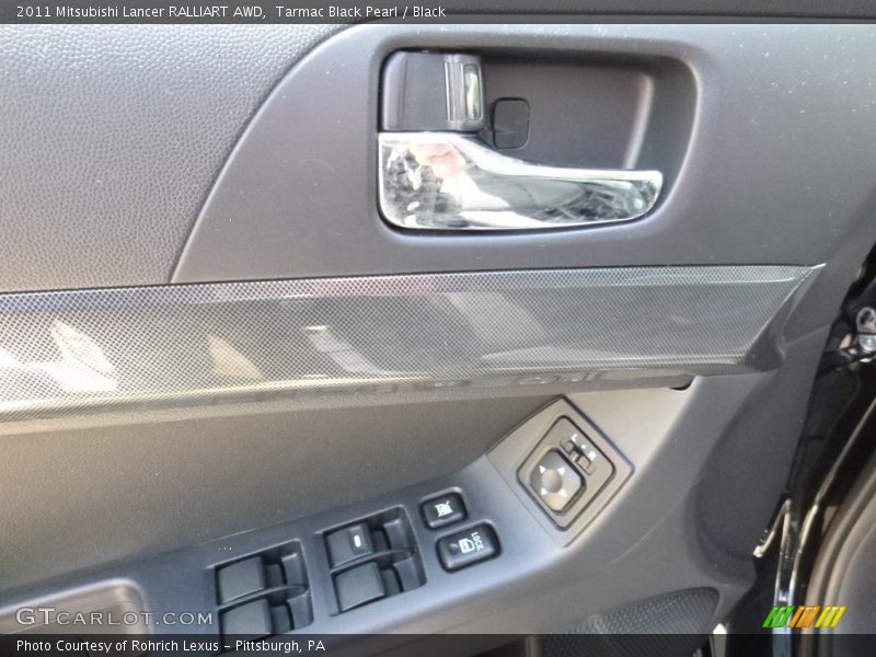 Tarmac Black Pearl / Black 2011 Mitsubishi Lancer RALLIART AWD