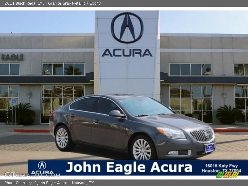 Granite Gray Metallic / Ebony 2011 Buick Regal CXL