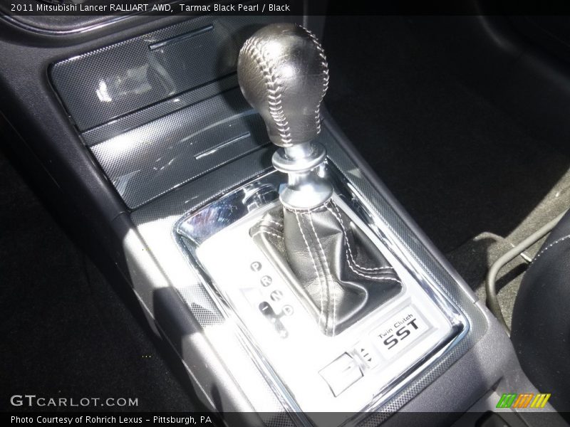 Tarmac Black Pearl / Black 2011 Mitsubishi Lancer RALLIART AWD