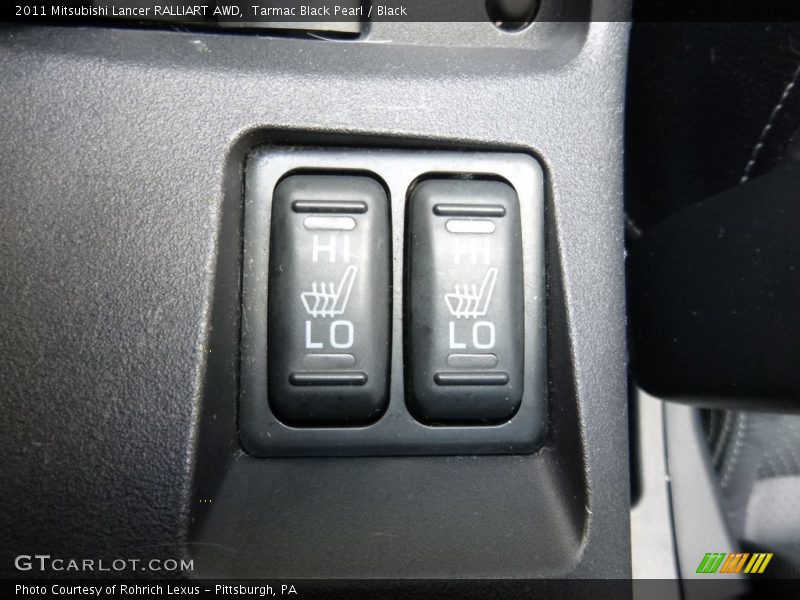 Tarmac Black Pearl / Black 2011 Mitsubishi Lancer RALLIART AWD