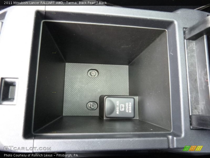 Tarmac Black Pearl / Black 2011 Mitsubishi Lancer RALLIART AWD