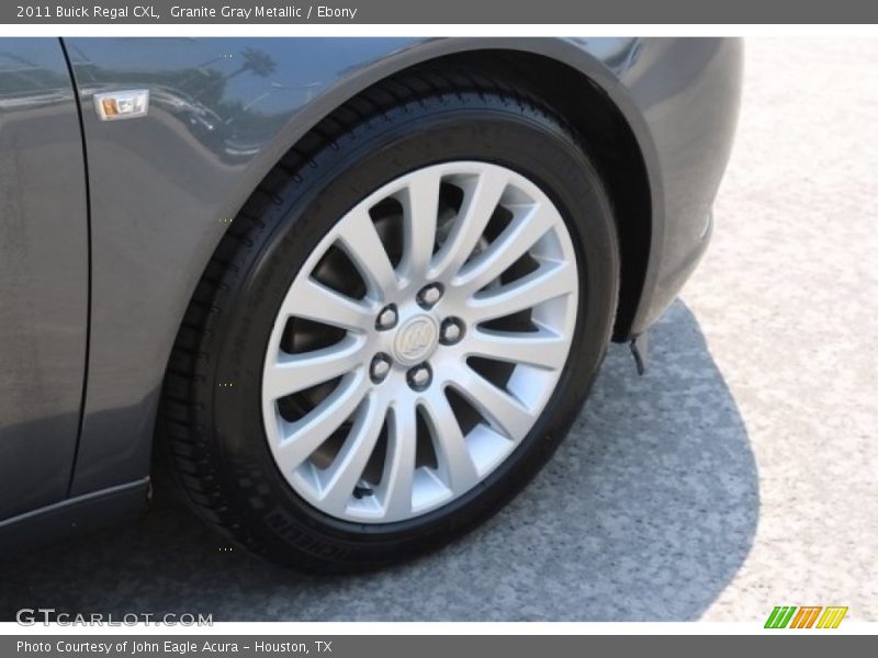 Granite Gray Metallic / Ebony 2011 Buick Regal CXL