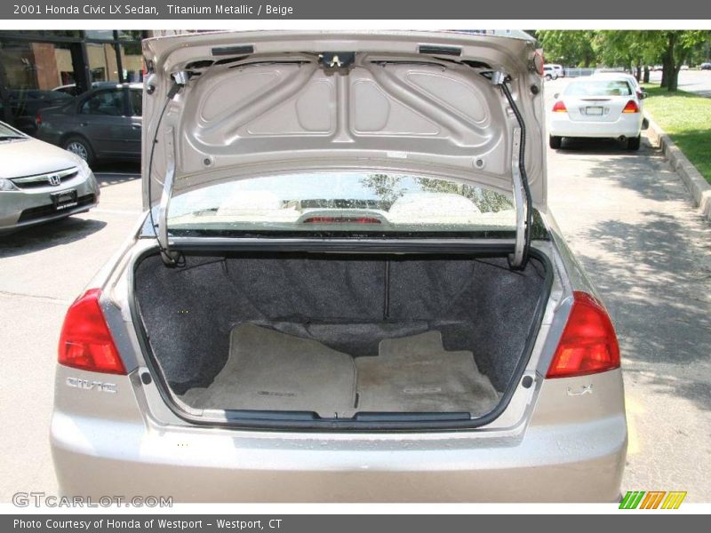 Titanium Metallic / Beige 2001 Honda Civic LX Sedan