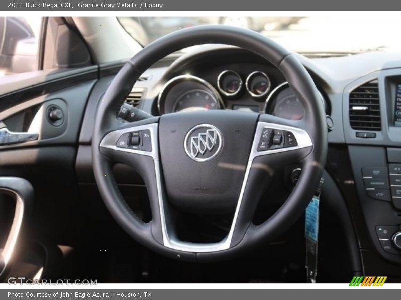 Granite Gray Metallic / Ebony 2011 Buick Regal CXL