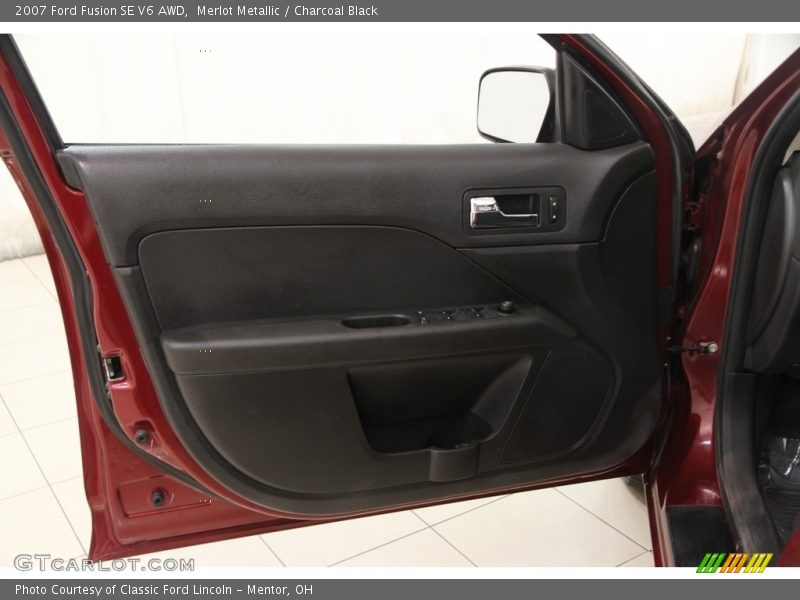 Merlot Metallic / Charcoal Black 2007 Ford Fusion SE V6 AWD