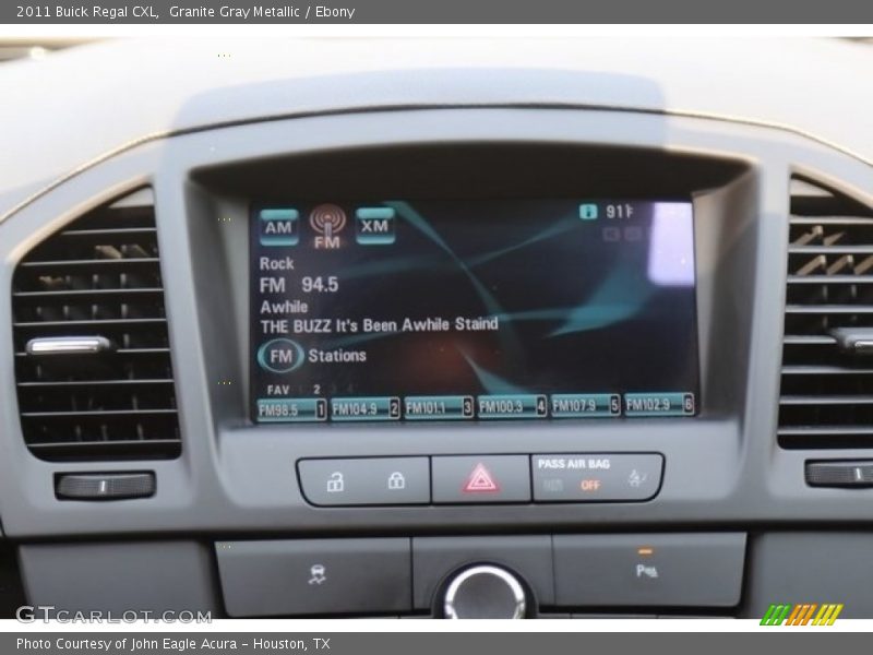 Granite Gray Metallic / Ebony 2011 Buick Regal CXL