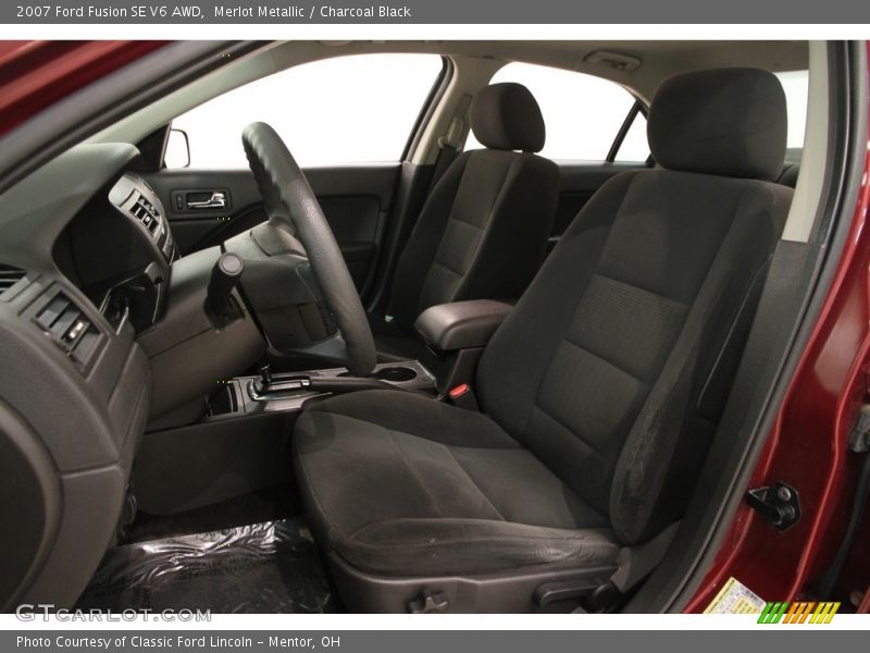 Merlot Metallic / Charcoal Black 2007 Ford Fusion SE V6 AWD