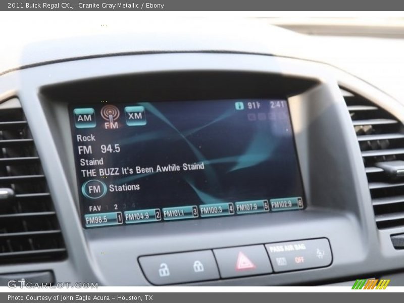 Granite Gray Metallic / Ebony 2011 Buick Regal CXL