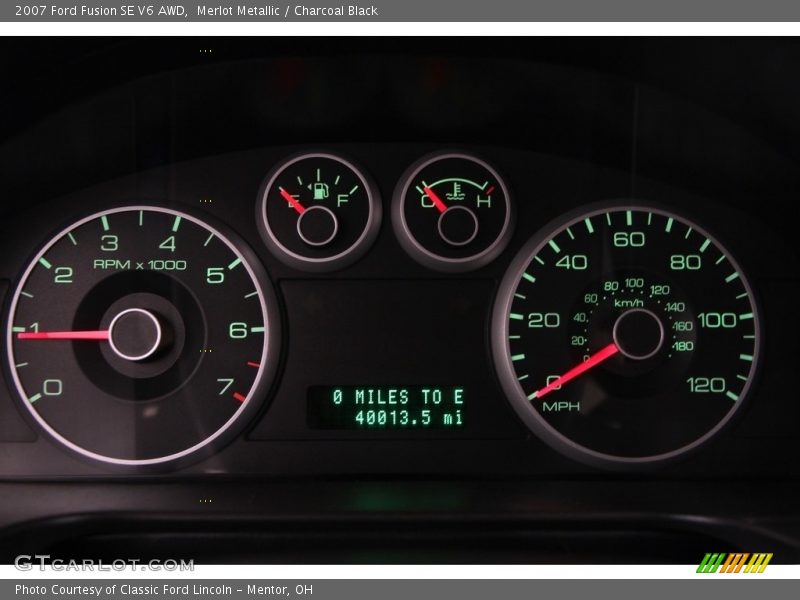 Merlot Metallic / Charcoal Black 2007 Ford Fusion SE V6 AWD