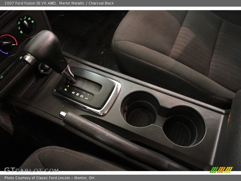 Merlot Metallic / Charcoal Black 2007 Ford Fusion SE V6 AWD