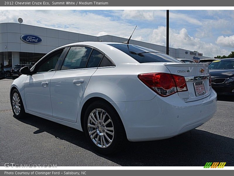 Summit White / Medium Titanium 2012 Chevrolet Cruze Eco