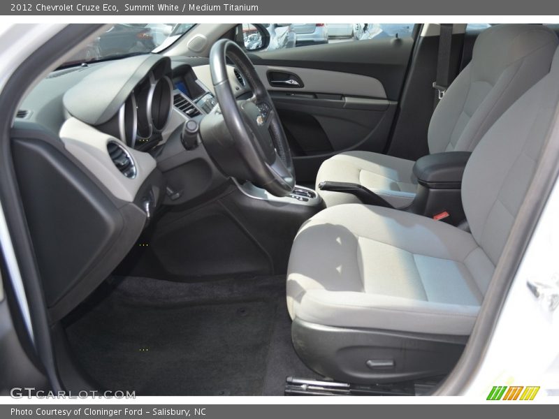 Summit White / Medium Titanium 2012 Chevrolet Cruze Eco