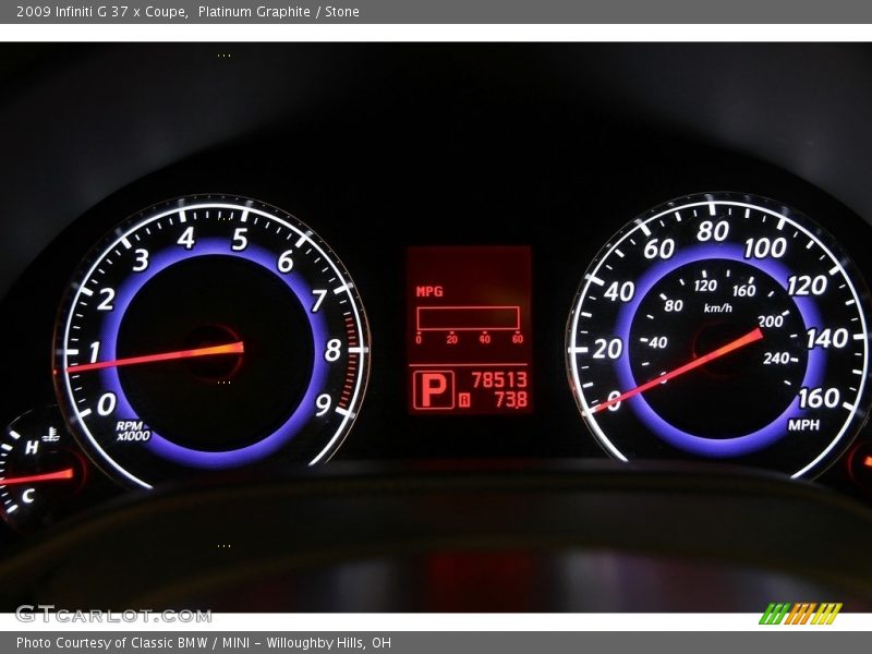 Platinum Graphite / Stone 2009 Infiniti G 37 x Coupe