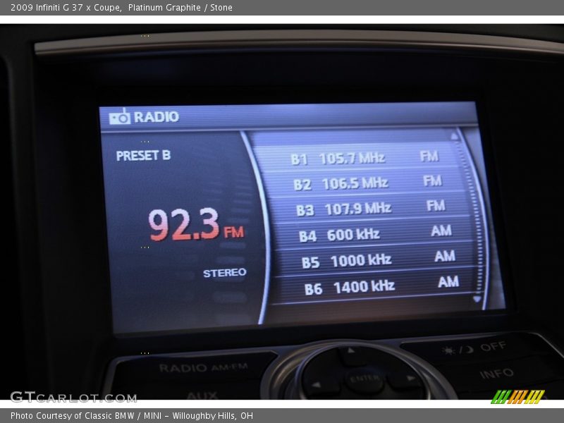 Platinum Graphite / Stone 2009 Infiniti G 37 x Coupe