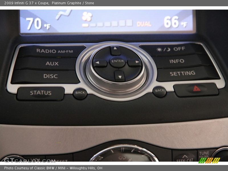 Platinum Graphite / Stone 2009 Infiniti G 37 x Coupe