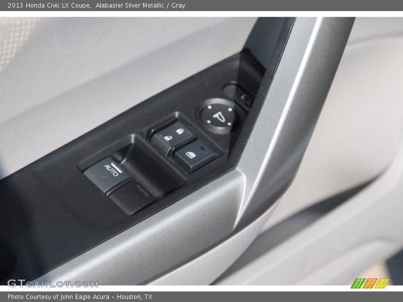 Alabaster Silver Metallic / Gray 2013 Honda Civic LX Coupe