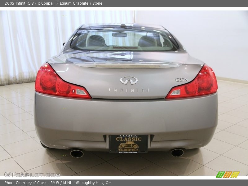 Platinum Graphite / Stone 2009 Infiniti G 37 x Coupe
