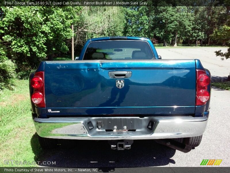 Patriot Blue Pearl / Medium Slate Gray 2007 Dodge Ram 3500 SLT Quad Cab Dually