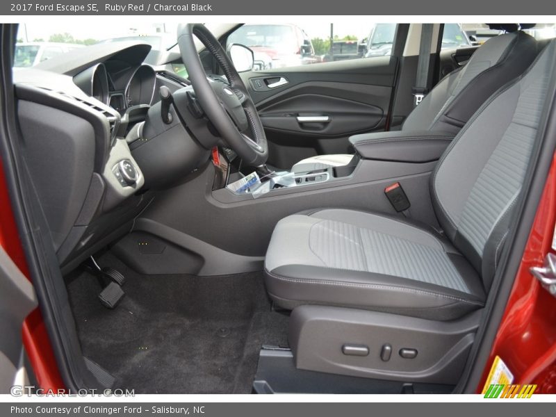 Ruby Red / Charcoal Black 2017 Ford Escape SE