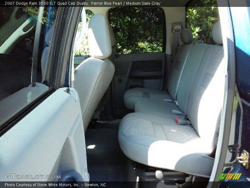 Patriot Blue Pearl / Medium Slate Gray 2007 Dodge Ram 3500 SLT Quad Cab Dually