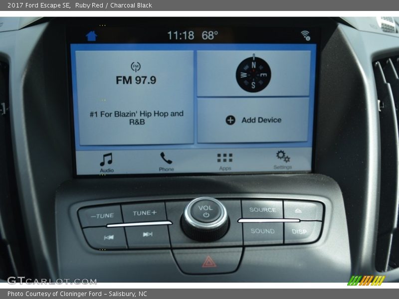 Ruby Red / Charcoal Black 2017 Ford Escape SE