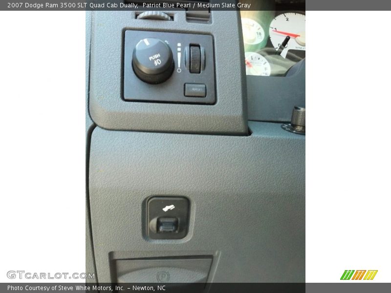 Patriot Blue Pearl / Medium Slate Gray 2007 Dodge Ram 3500 SLT Quad Cab Dually