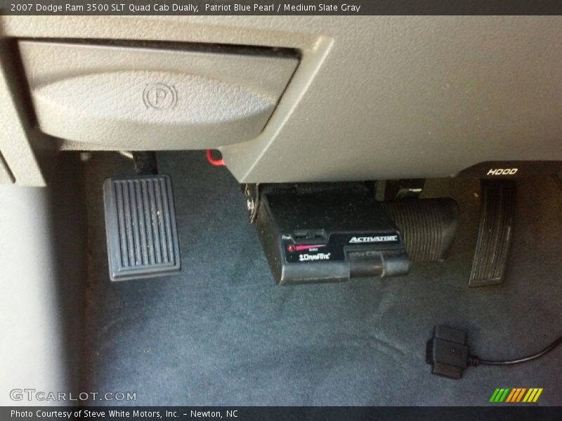 Patriot Blue Pearl / Medium Slate Gray 2007 Dodge Ram 3500 SLT Quad Cab Dually