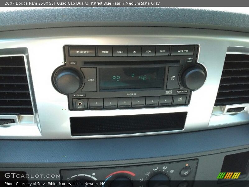 Patriot Blue Pearl / Medium Slate Gray 2007 Dodge Ram 3500 SLT Quad Cab Dually