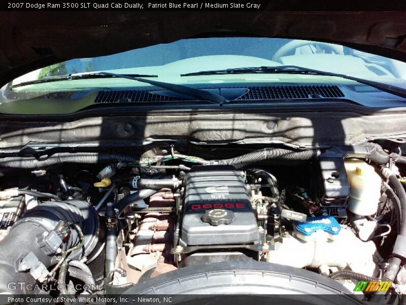Patriot Blue Pearl / Medium Slate Gray 2007 Dodge Ram 3500 SLT Quad Cab Dually